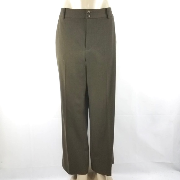 Lauren Ralph Lauren Pants - LAUREN RALPH LAUREN Wool Brown Work Pant Slacks 14